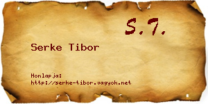 Serke Tibor névjegykártya